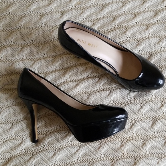 Nine West Patent Platform Pumps - Picture 3 of 4